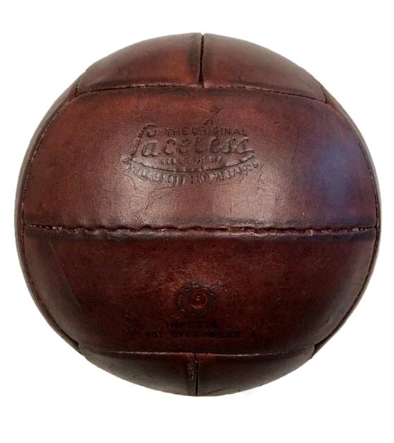 1940’s Laceless Leather Soccer Ball made by MacGregor GoldSmith