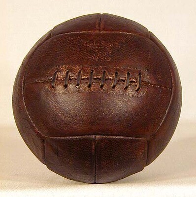 1930’s Leather Laced Soccer Ball made by GoldSmith