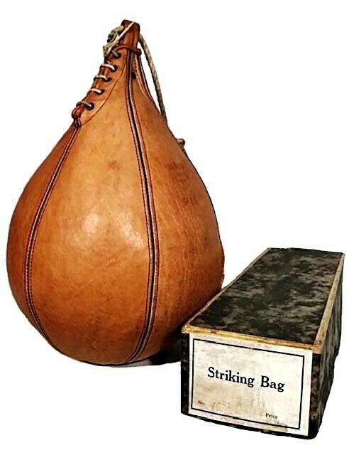 1930’s Boxer’s Striking Bag in the Original Box