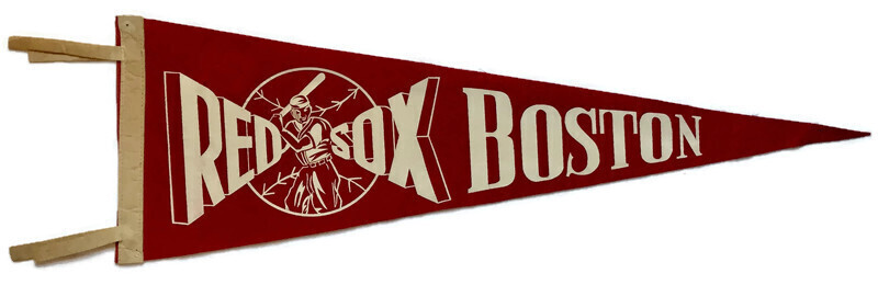 1950’s Boston Red Sox ¾ Size Baseball Pennant