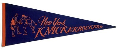 Antique Basketball Pennant - New York Knickerbockers