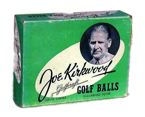 1950’s Joe Kirkwood CHAMPIONSHIP Golf Ball Picture Box