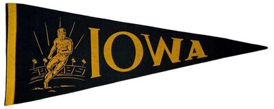 1930’s Iowa Football Pennant