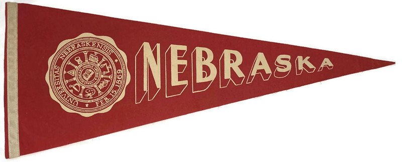 1950’s Nebraska Pennant