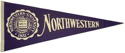 1950’s Northwestern University Pennant