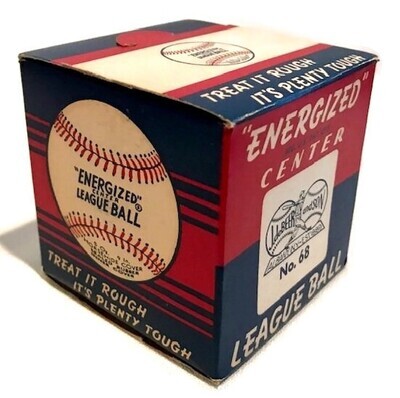 1940's League Baseball with Energized Center made by J. deBeer and Son MINT in Box