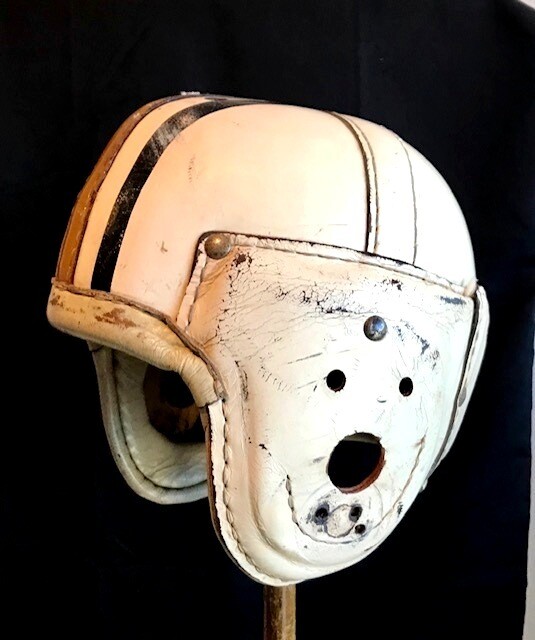 1940’s Professional Quality Leather Football Helmet by MacGregor