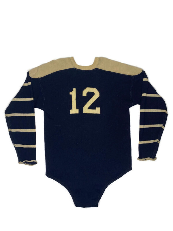1920’s Football Jersey - Navy Blue with White Stripes