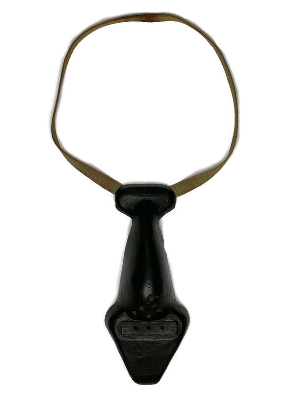 Outstanding Football Noseguard with Rare Detachable Mouthpiece