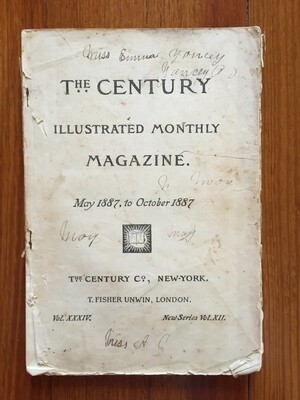 1887 The Century Magazine with Important Football Content