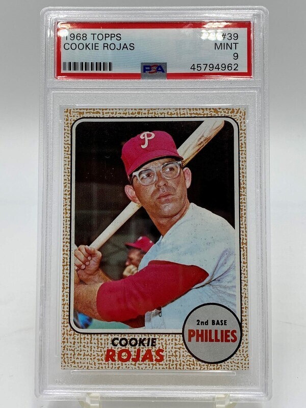 1968 Topps #39 Cookie Rojas PSA 9 MINT