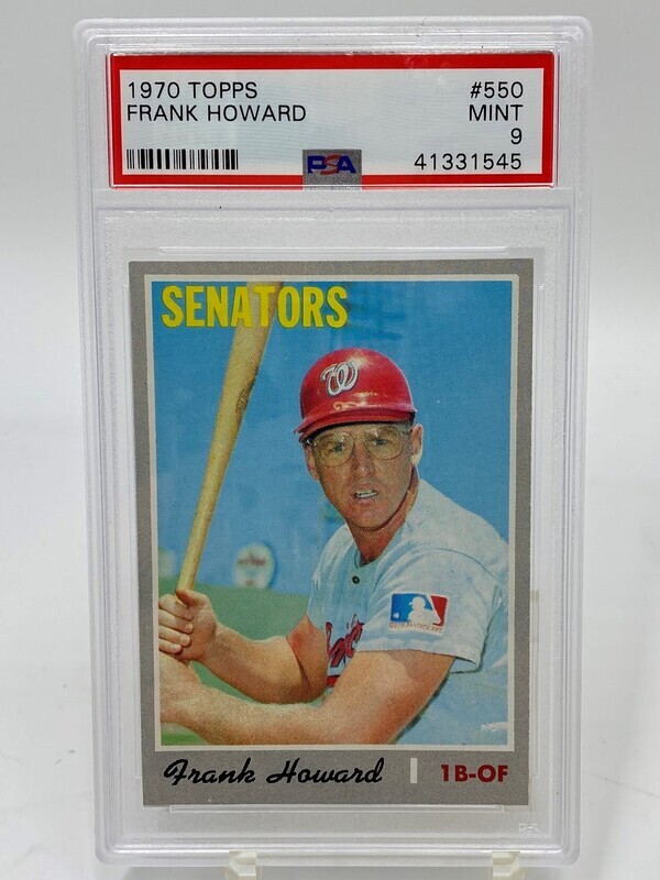 1970 Topps #550 Frank Howard PSA 9 MINT
