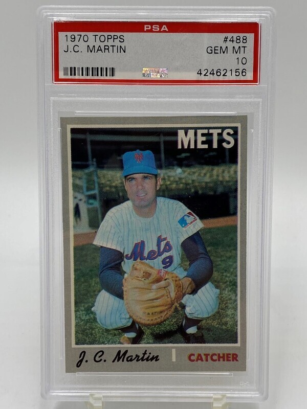 1970 Topps #488 J. C. Martin PSA 10 GEM MINT