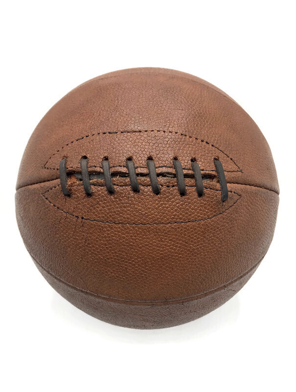 Vintage Leather Laced Basketball by J C Higgins - 1930’s