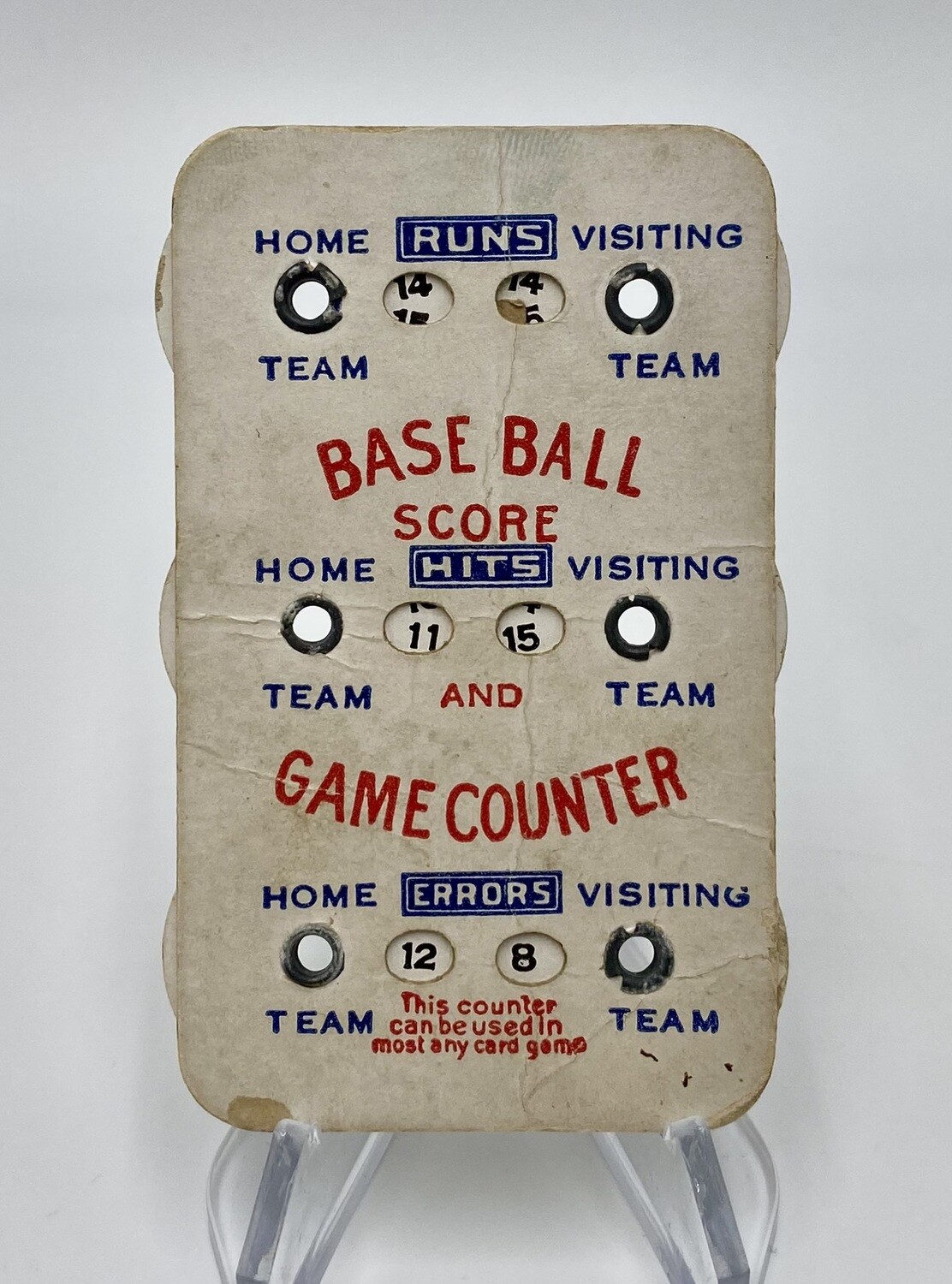 1912 Base Ball Game Counter - Scorer