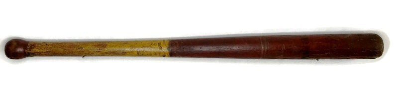 19th Century Folk Art Baseball Bat - Outstanding!