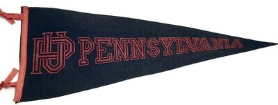 Vintage University of Penn Full Size Felt Pennant - 1920’s