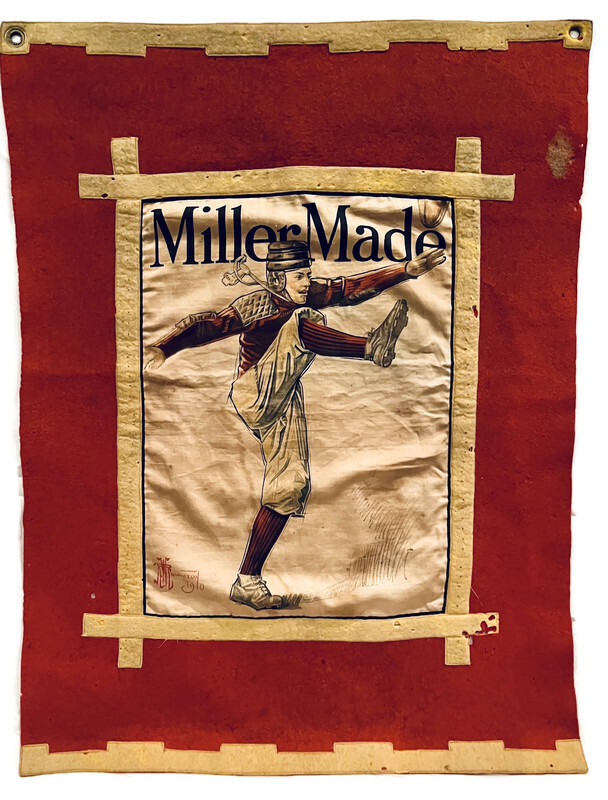 1910 Vintage Football Advertising Banner