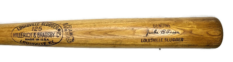Jackie Robinson Louisville Slugger, Model 125 Baseball Bat