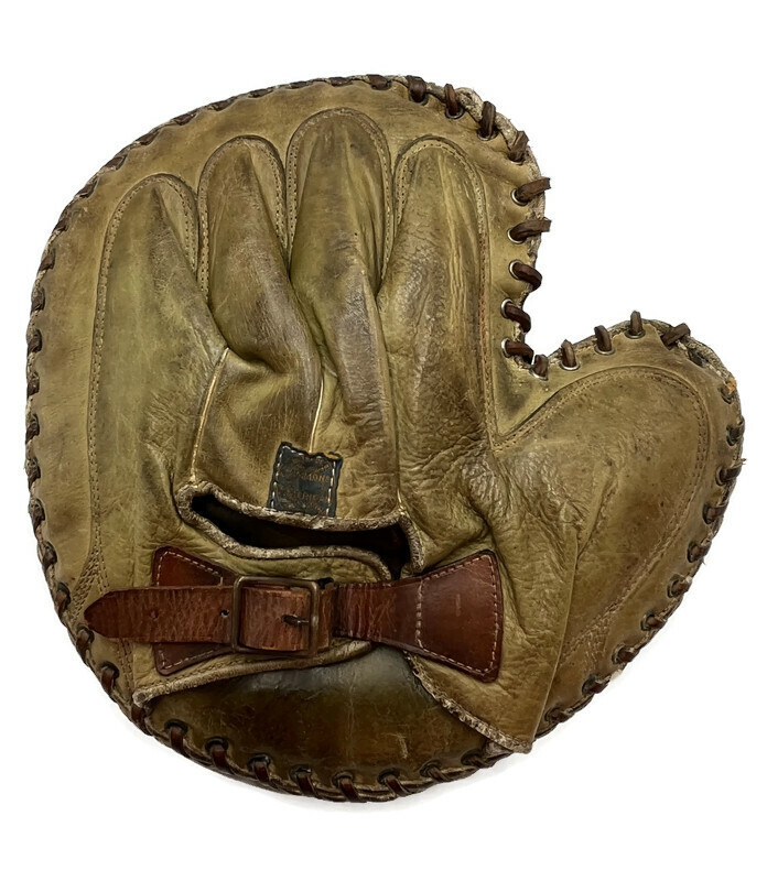 Huge 1910’s Catcher’s Mitt made by E. C. Simmons