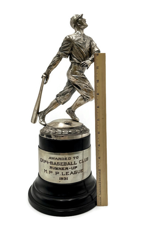 1931 16” Tall Baseball Trophy with 10” Figural Batter