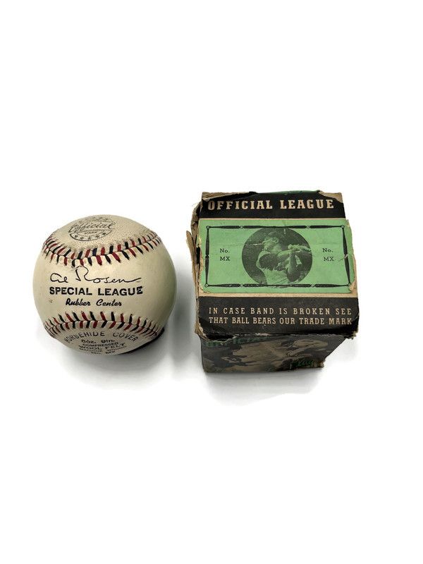 Al Rosen Player Endorsed Baseball in Original Picture Box