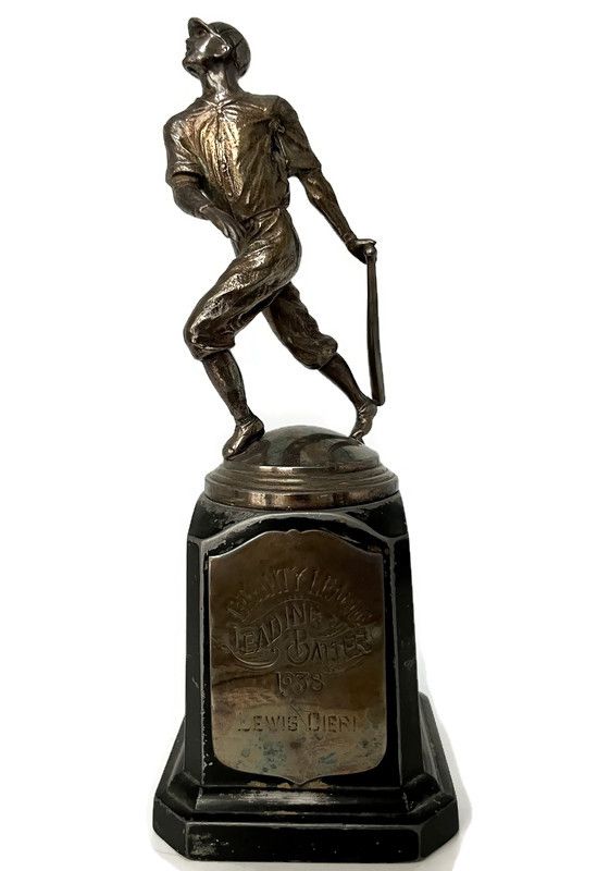 1938 Vintage Figural Baseball Trophy