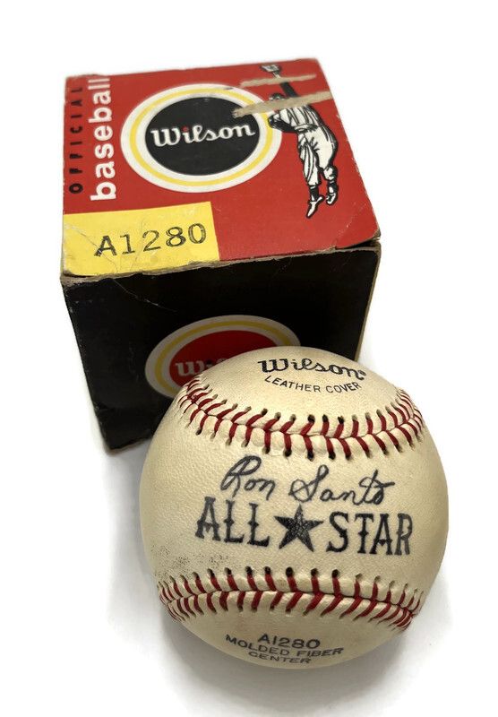 1960’s Ron Santo Player Endorsed ALL-STAR Baseball by Wilson MINT w/ Box