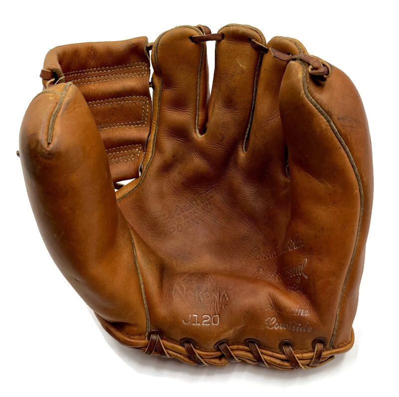 1949-1959 Vintage Clarence Bud Podbielan Baseball Glove by Nokona
