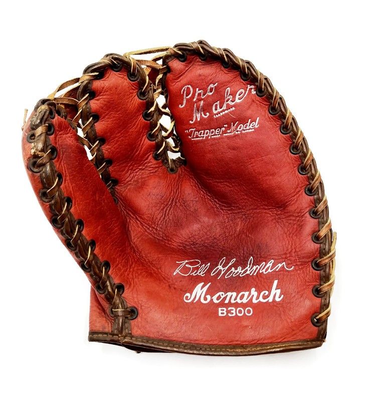 Vintage Bill Goodman Trapper Style Baseball Mitt by Monarch - Unused