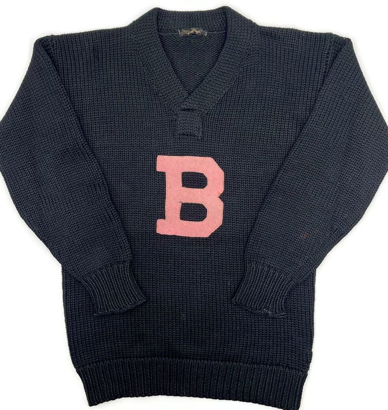 1910’s Spalding Vintage Football Sweater w/ Pink “B”