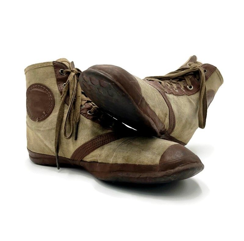 1900-1910’s Vintage Basketball Shoes – Canvas and Rubber