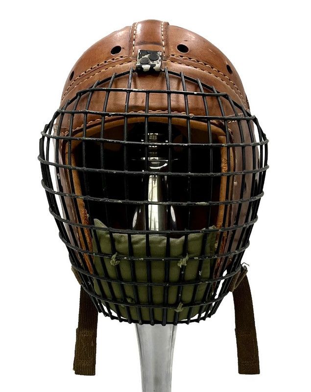 1930’s Vintage Leather Football or Lacrosse Helmet – Unusual