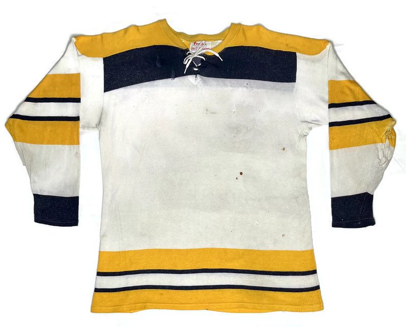 1950’s Vintage Lace-Up Hockey Jersey made by Pender Boston, MA