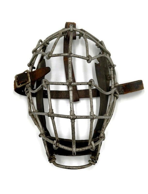 Turn of the Century Goggle Eye Birdcage Style Catcher’s Mask
