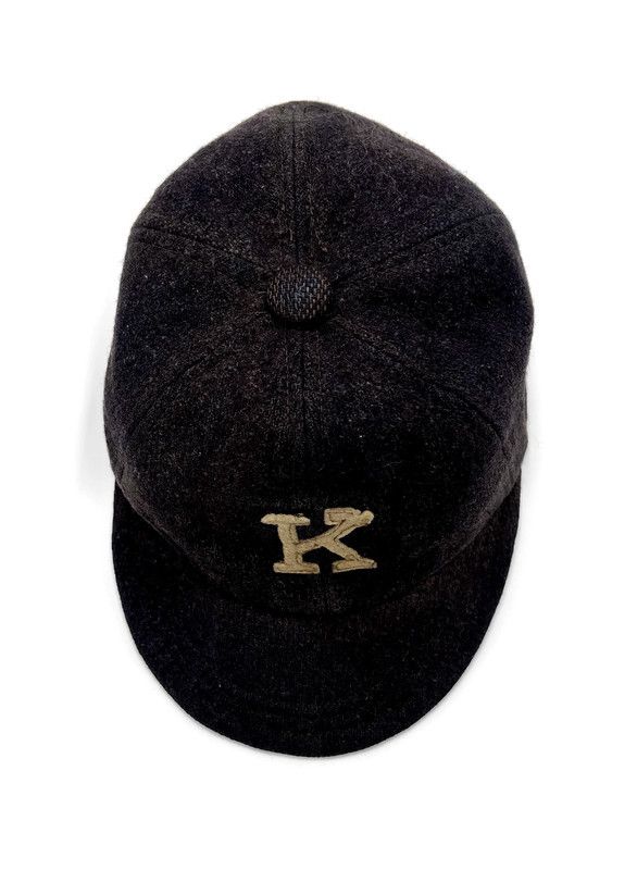 1910 – 20’s Short Brim Baseball Cap with &quot;K&quot;