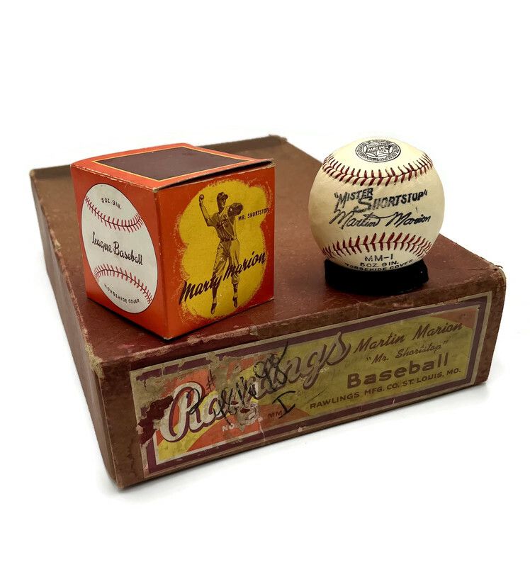 1940’s Marty Marion Endorsed Baseball Mint in Box w/ Original Case Box