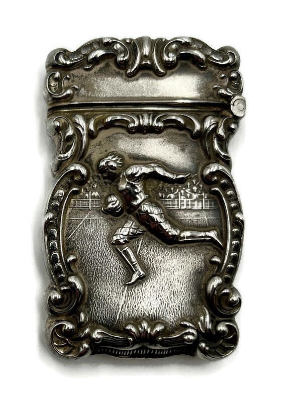 19th Century Sterling Silver Football Match Holder