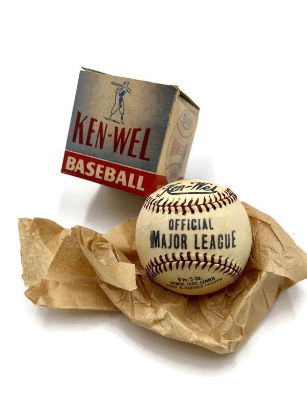 1930’s Vintage Ken-Wel Official Major League Baseball in Box