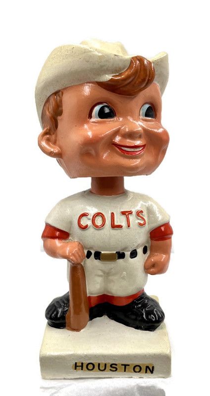 1960’s Houston Colts White Base Bobble Head Doll