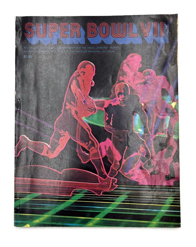 Super Bowl VII Football Program Dolphins Redskins