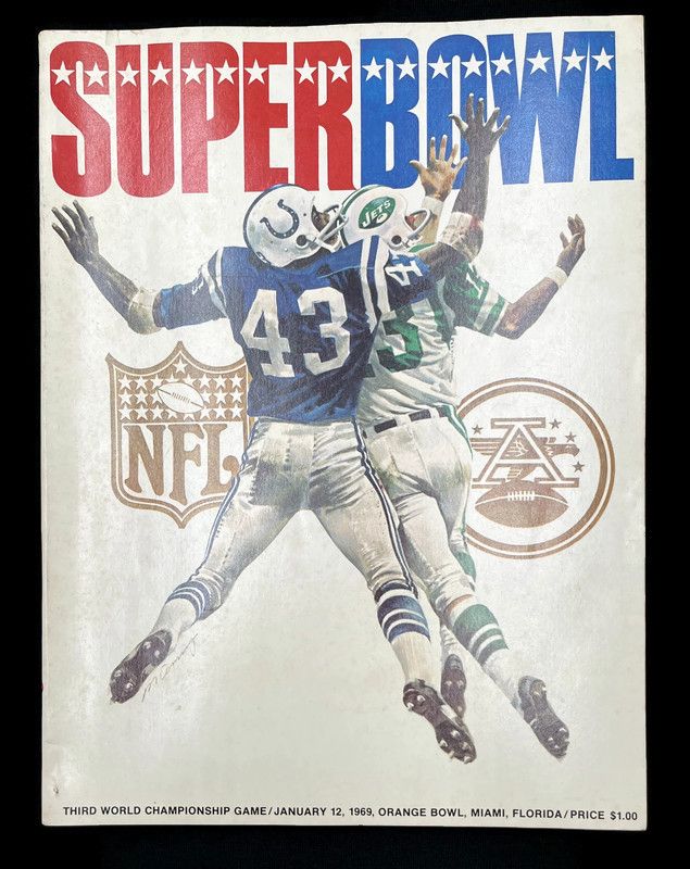 Super Bowl III Football Program Jets Colts