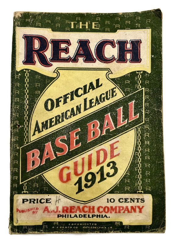 1913 Reach Official American League Baseball Guide