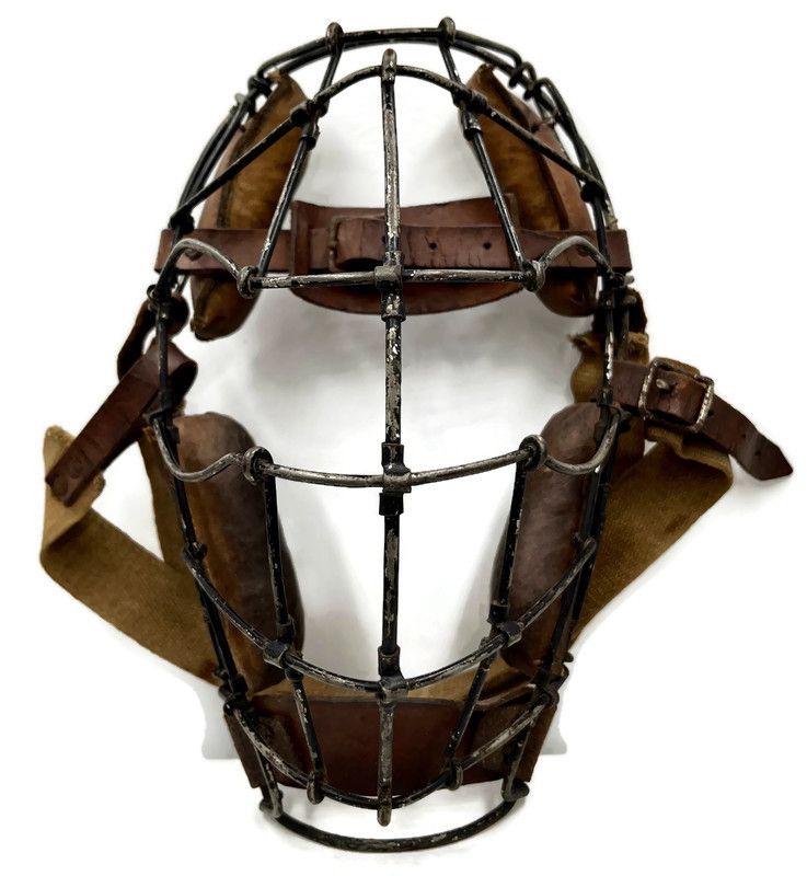 19th Century Goggle Eye Birdcage Style Baseball Catcher’s Mask