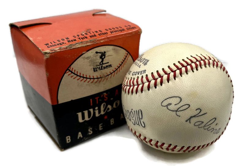 Unused 1950’s Al Kaline Wilson Signature Model Baseball in Box