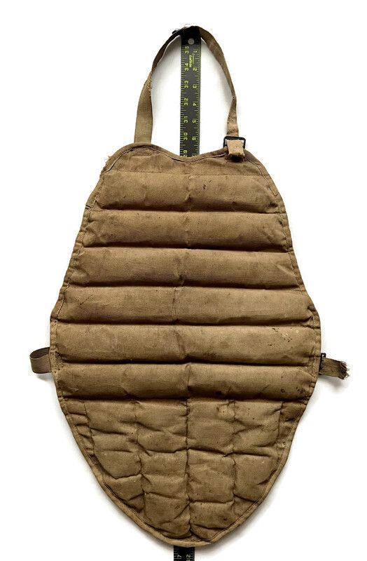 19th Century Baseball Catcher’s Body Protector, Rare Apron-Style