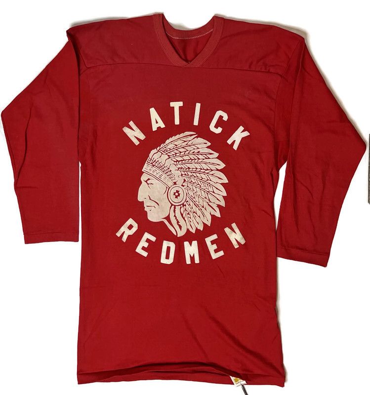 1974-75 Super Bowl Natick Redmen Vintage Football Jersey by Russell