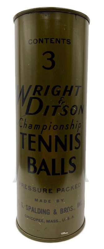 WWII Era Wright &amp; Ditson Tear-Top Vintage Tennis Ball Can Unopened