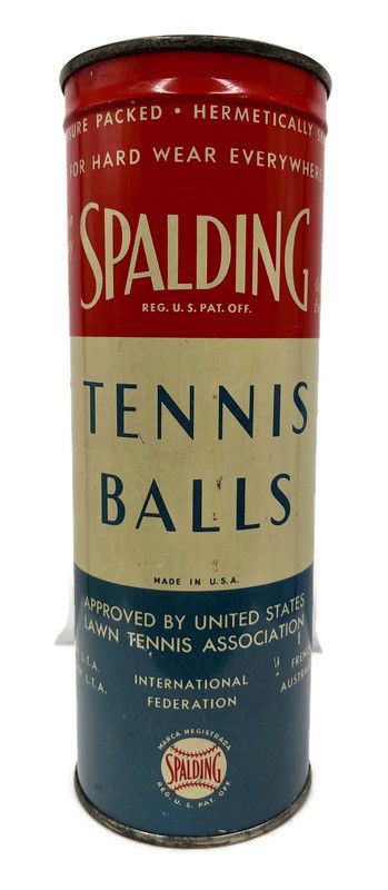 Early 1940’s Spalding Vintage Tennis Ball Can Unopened
