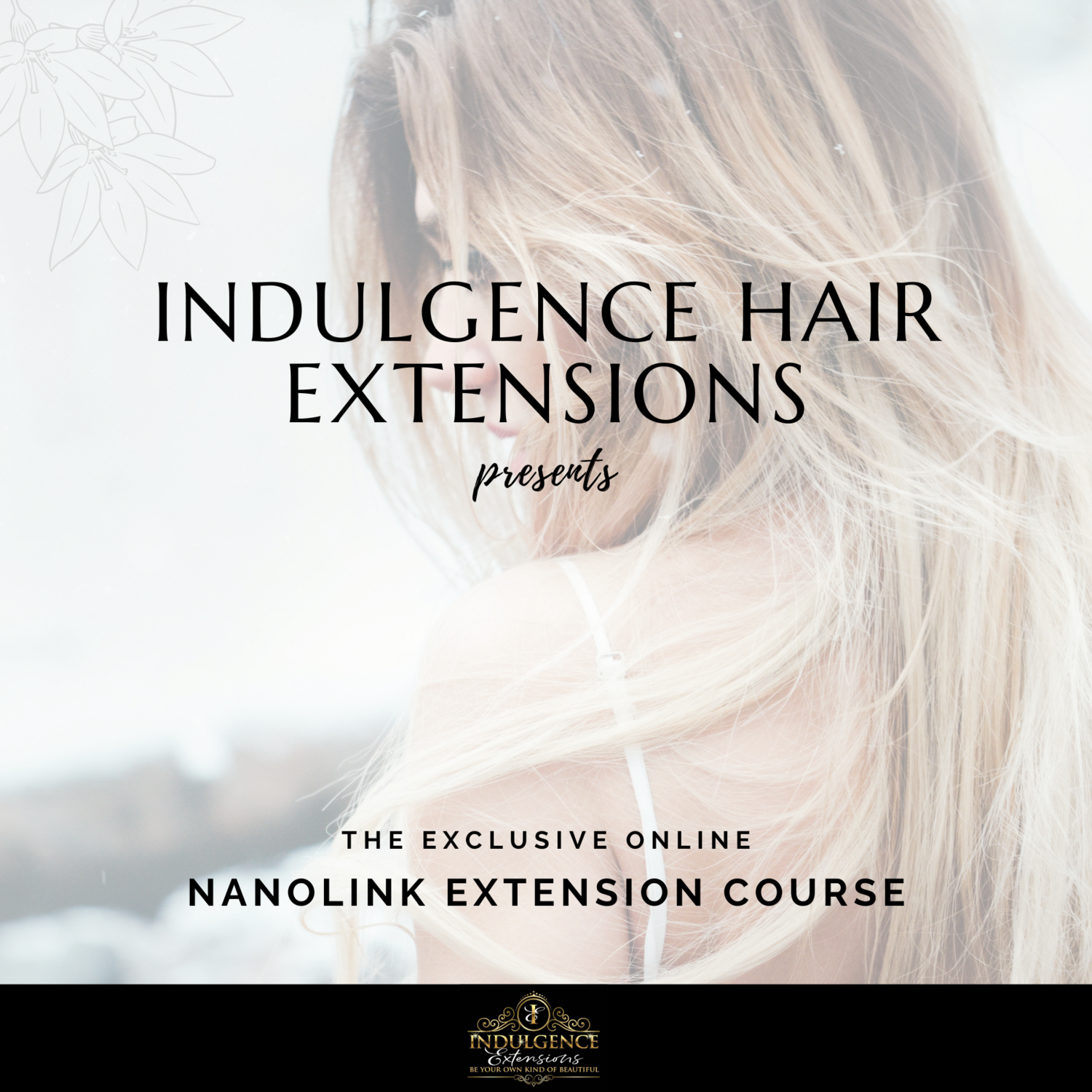 Hair extensions course at a price 225 in London training with a  certificate at the Lecole De Beaute School